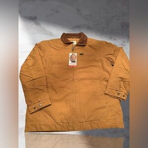 Wrangler Men's Workwear Jacket Size Medium Color Brown and Tan